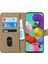 Samsung Galaxy A51 Kılıf Fabric Book Wallet Gold 2