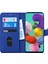 Samsung Galaxy A51 Kılıf Fabric Book Wallet Lacivert 2