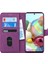 Samsung Galaxy A71 Kılıf Fabric Book Wallet Mor 2