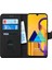 Samsung Galaxy M30s Kılıf Fabric Book Wallet Siyah 2