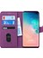 Samsung Galaxy S10 Plus Kılıf Fabric Book Wallet Mor 2