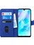 Huawei P30 Lite Kılıf Fabric Book Wallet Lacivert 2