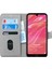 Huawei Y7 Prime 2019 Kılıf Fabric Book Wallet Gri 2