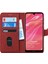 Huawei Y7 Prime 2019 Kılıf Fabric Book Wallet Kırmızı 2