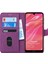 Huawei Y7 Prime 2019 Kılıf Fabric Book Wallet Mor 2