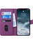 Apple iPhone 11 Pro Max Kılıf Fabric Book Wallet Mor 2