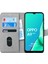 Oppo A9 2020 Kılıf Fabric Book Wallet Gri 2
