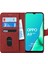 Oppo A9 2020 Kılıf Fabric Book Wallet Kırmızı 2