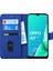 Oppo A9 2020 Kılıf Fabric Book Wallet Lacivert 2