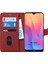 Xiaomi Redmi 8A Kılıf Fabric Book Wallet Kırmızı 2