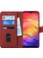 Xiaomi Redmi Note 7 Pro Kılıf Fabric Book Wallet Kırmızı 2