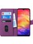 Xiaomi Redmi Note 7 Kılıf Fabric Book Wallet Mor 2