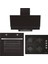 Siyah Cam Ankastre Set 3 (ALV F17 PB + ALV GLS 640 + ALV MFA 604 F) 1