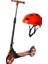 Katlanır Scooter (Turuncu) + Kask 1