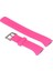 Samsung Gear S2 Sport (SM-R720) Uyumlu Adaptörlü Pembe Silikon Kordon 1