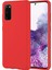 Samsung Galaxy S20 Kılıf Delux Silky Termoplastik Desite Kırmızı 1