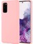 Samsung Galaxy S20 Kılıf Delux Silky Termoplastik Desite Toz Pembe 1