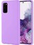 Samsung Galaxy S20 Ultra Kılıf Delux Silky Termoplastik Desite Açık Mor 1
