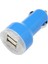 PL-9109 2.1A/1A Araç Çakmaklık USB Şarj - Mavi 1