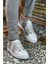 3D Baskılı Beyaz Erkek Sneaker 2