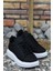 3D Baskılı Siyah Erkek Sneaker 5
