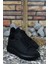 3D Baskılı Siyah Siyah Erkek Sneaker 5