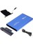 USB 2.5" Harici HDD Kutusu USB 3.0 Alüminyum Mavi 2