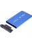 USB 2.5" Harici HDD Kutusu USB 3.0 Alüminyum Mavi 3
