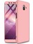 Galaxy J6 Plus Kılıf Zore 360 Tam Koruma 3 Parça Ays Kapak Rose Gold 1