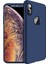 Apple iPhone XS Max 6.5 Kılıf Zore 360 Tam Koruma 3 Parça Ays Kapak Mavi 1