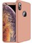 Apple iPhone XS Max 6.5 Kılıf Zore 360 Tam Koruma 3 Parça Ays Kapak Rose Gold 1