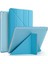 iPad Mini 4 A1538 A1550 Kılıf Smart Cover Y Standlı Uyku Modlu 7.9" Mavi 2