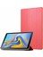 Samsung Tab A T510 T515 T517 10.1" Kılıf Renkli Standlı Uyku Modlu Kırmızı 2