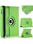 iPad 5. Nesil 2017 A1822 A1823 Kılıf Deri Uyku Modlu 360° Dönerli Standlı 9.7" Yeşil 2
