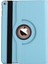 iPad Pro 12.9 3. Nesil A1876 A1895 Kılıf Deri Uyku Modlu 360° Dönerli Standlı Komple Koruma Mavi 1