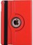 iPad 2-3-4 Kılıf Deri Uyku Modlu 360° Dönerli Standlı Komple Koruma 9.7" Kırmızı 1