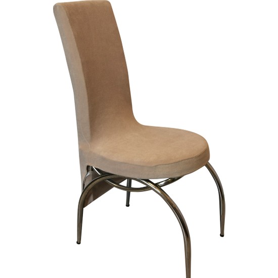 Kılıfsan Kadife Sandalye Kılıfı Bej Kelebek Model Fiyatı