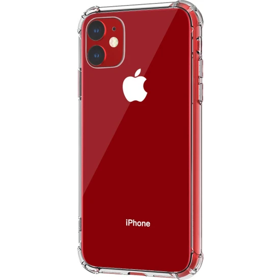 Case 4U Apple iPhone 11 Darbe Emici Silikon Kılıf Şeffaf