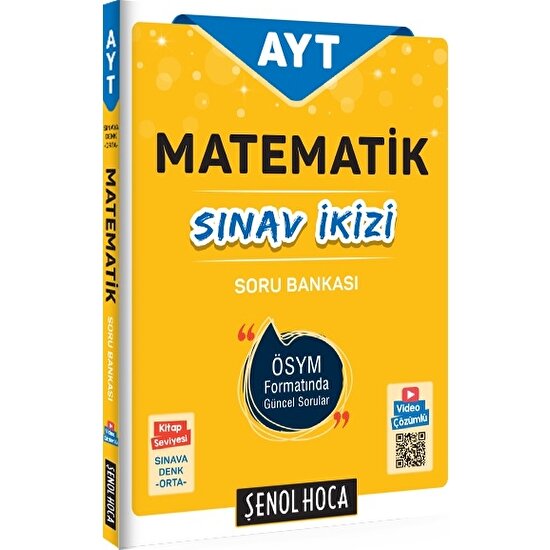 Şenol Hoca AYT Matematik Sınav Ikizi Soru Bankası Kitabı ve Fiyatı