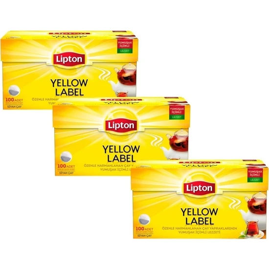 MP Lipton Yellow Label Demlik Poşet 100 x 3 Paket