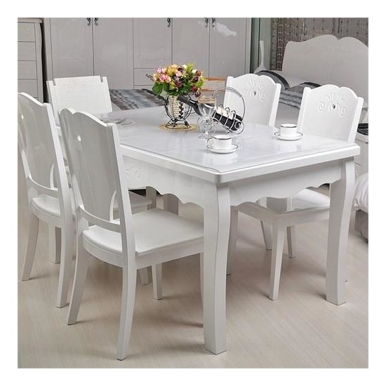 Salev Şeffaf Pvc Kalın Masa Örtüsü Masa Muşambası 1,5 mm