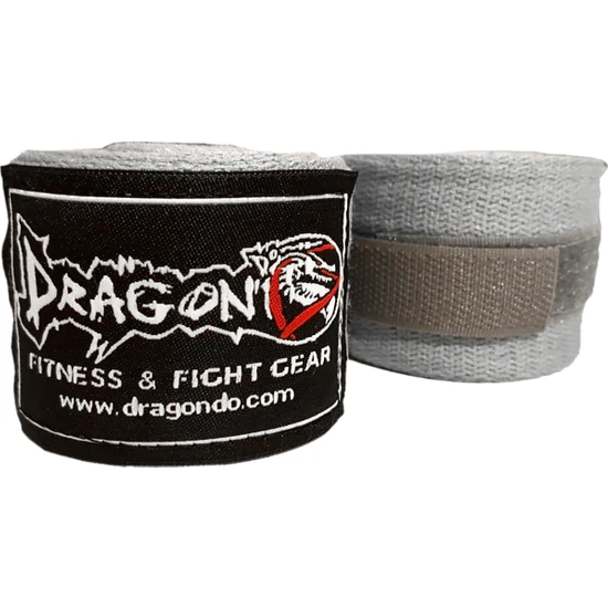 Dragon Boks. Kick Boks ve Muay Thai Bandajı 3.5 Metre Gri