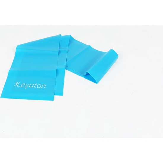 Leyaton Pilates Bandı Sert Mavi 90 cm x 15 cm x 0,5 mm