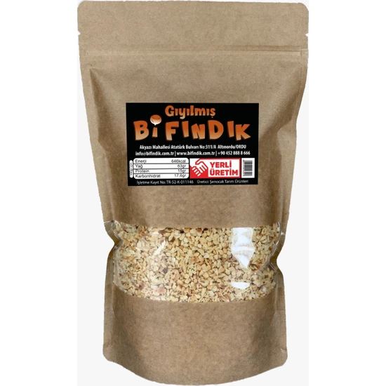 Bi Fındık Kıyılmış Bi Fındık 1kg