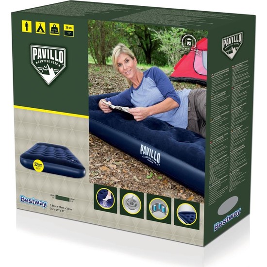 Bestway Pavillo 67224 Ikiz Boyut Dahili Pompalı Şişme Bestway Pavillo 67224 Ikiz Boyut Dahili Pompalı Şişme
