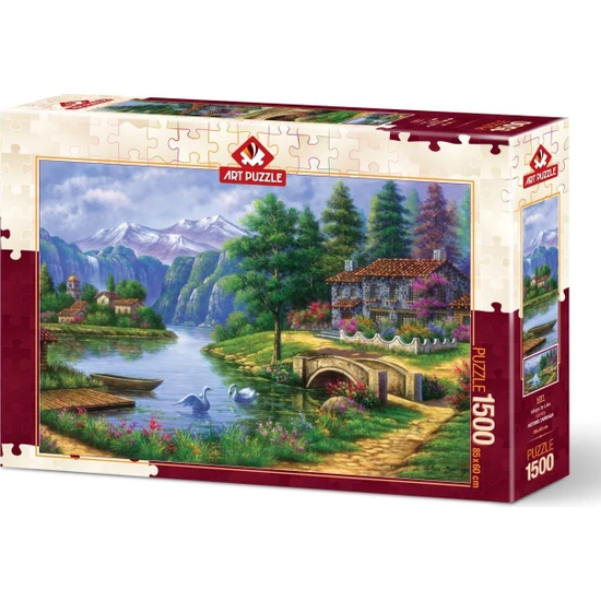 Art Puzzle Göl Köy 1500 Parça Puzzle