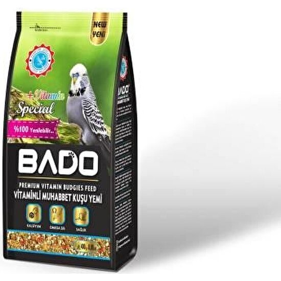 Bado Premium Vitaminli Muhabbet Kuşu Yemi 400 gr