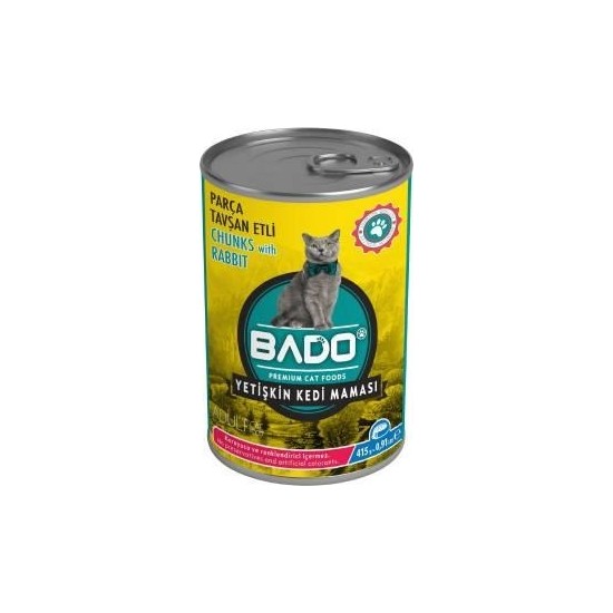 Bado Yetişkin Kedi Maması Tavşan Etli 415 gr Fiyatı