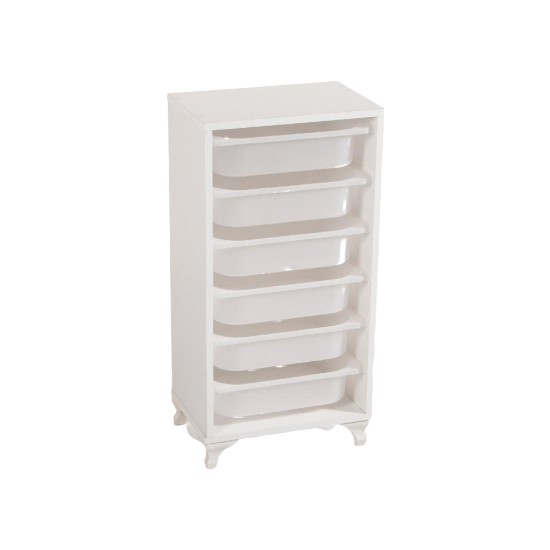 Albero Mobilya Beyaz Sepetli Çok Amaçlı Saklama Dolabı Fiyatı