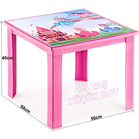 Banadabul Çocuk Masa Sandalye Takımı Pembe Prenses 13 Yaş Fiyatı